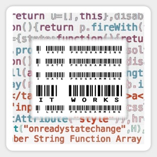 Coder Coding Humour, Sticker